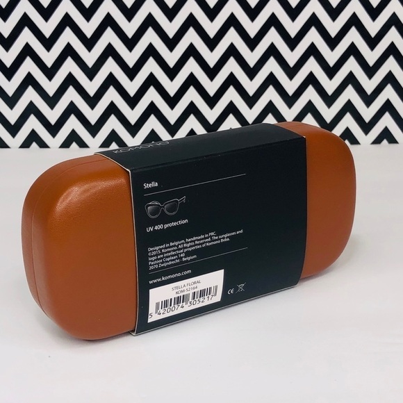 New KOMONO sunglasses cateye Stella Floral black pink - Picture 11 of 11